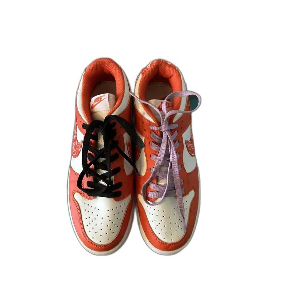 Nike Dunk Low Paisley Pack Orange Sneakers - Size 8